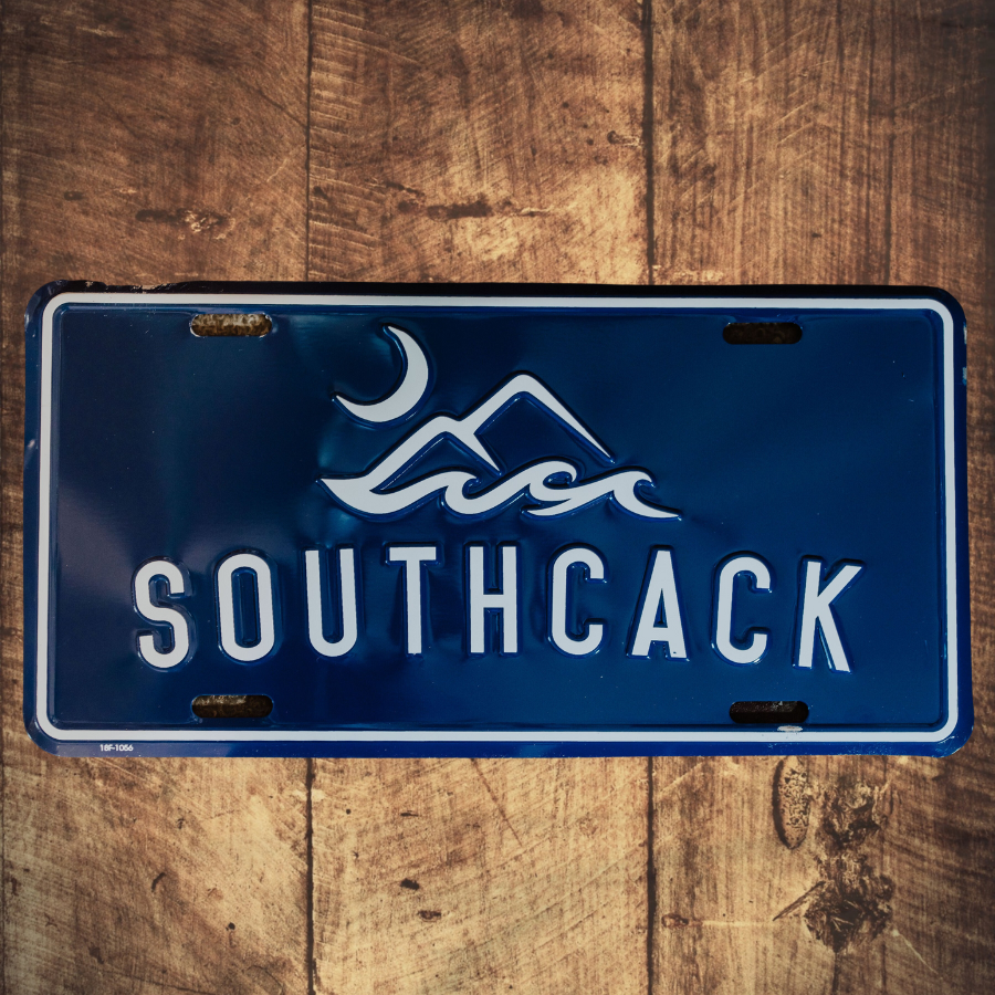 SouthCack License Plate- Palmetto Blue