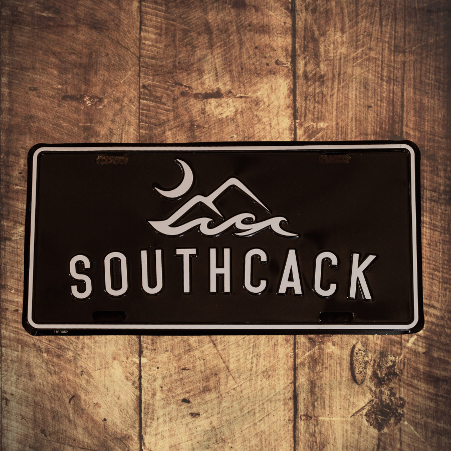 SouthCack License Plate- Cannonball Black