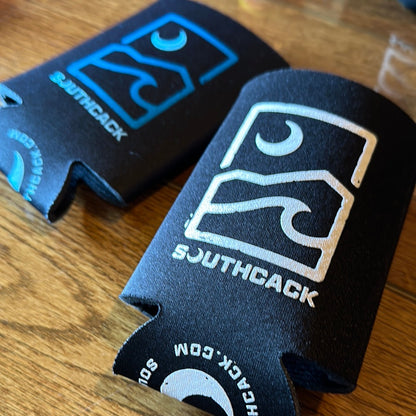 Picture of 2 koozies laying down.