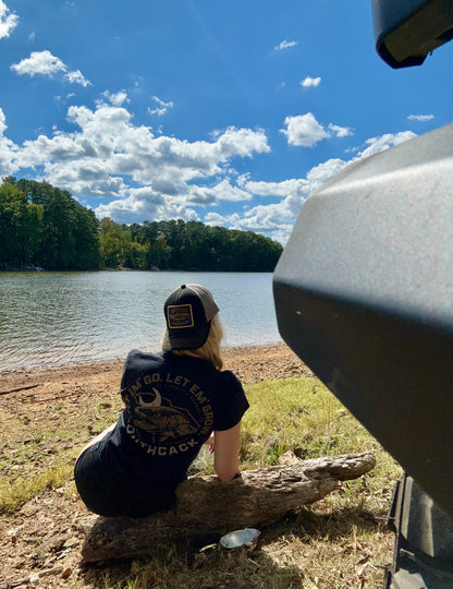 SouthCack Trout Tee- Heather Black